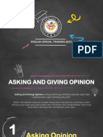 Asking and Giving Opinion
