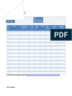 Activity Cost Estimates Template