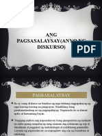 Ang Pagsasalaysayanyo NG Diskurso