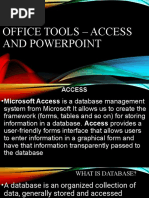 Ms-Access and Powerpoint