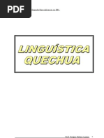 LINGÜÍSTICA QUECHUA