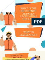 What Is The Difference Between Legislation and Law ?