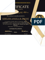 Of Appreciation: Khelzie Angela R. Docot