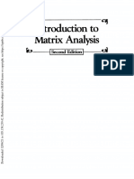 Introduction To Matrix Analysis: Second Edition