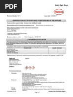 Great Value Bleach MSDS Sheet | PDF | Personal Protective Equipment | Water