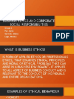 Business Ethics and Corporate Social Responsibilities: Group 6 Par, Karla Garrote, Shaira Lugo, Monica
