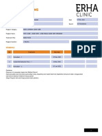 Clinical Programs: Schedule