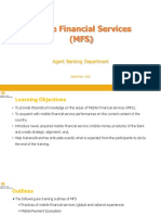 Mobile Financial Services (MFS) : Agent Banking Department