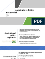 2020 - Agri 35-45 - Topic 3 PPT Notes - Agriculture Policy Framework