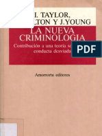 La Nueva Criminologia - I. Taylor P. Walton J. Young