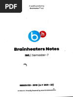 Brainheaters Notes: SERIES 313-2018 (A.Y