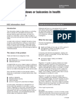 Falls From Windows or Balconies in Health and Social Care: HSE Information Sheet