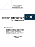 Design Thinking Project (Mathematics)