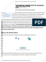 Fair Market Value - Calculating Capital Gain For Property Purchased Before 2001