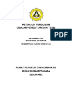 Petunjuk Penulisan Tesis PMHK