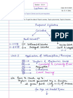 Topic: Introduction To Taylor's Series and Its Pre-Requisites