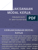 Kebijaksanaan Modal Kerja