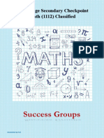 Classified Mathematics Lower Secondary Checkpoint (1112)