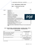 Section 25 - Mechanical Front Axle Chapter 1 - Mechanical Front Axle