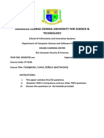 Jaramogi Oginga Odinga University For Science & Technology: Computer, Laws, Ethics and Society