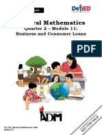 General Mathematics: Quarter 2 - Module 11: Business and Consumer Loans