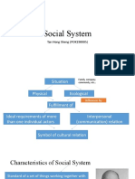 Social System: Tan Hong Sheng (POK190005)