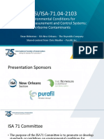 ANSI/ISA-71.04-2103: Environmental Conditions For Process Measurement and Control Systems: Airborne Contaminants