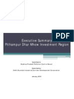 Executive Summary of Environment Impact Assessment for Pithampur-Dhar-Mhow Investment Region -Jan 2013