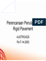 Perencanaan Penulangan Rigid Pavement: Austroads Pd-T-14-2003
