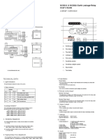 NX301A & NX302A Earth Leakage Relay User's Guide