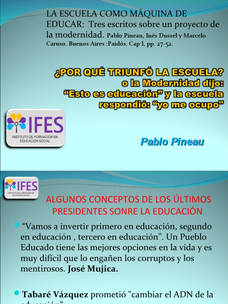 La Escuela: Historia y Función Social | PDF | Liberalismo | Plan de ...