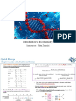 Introduction To Biochemistry Instructor: Bita Zamiri