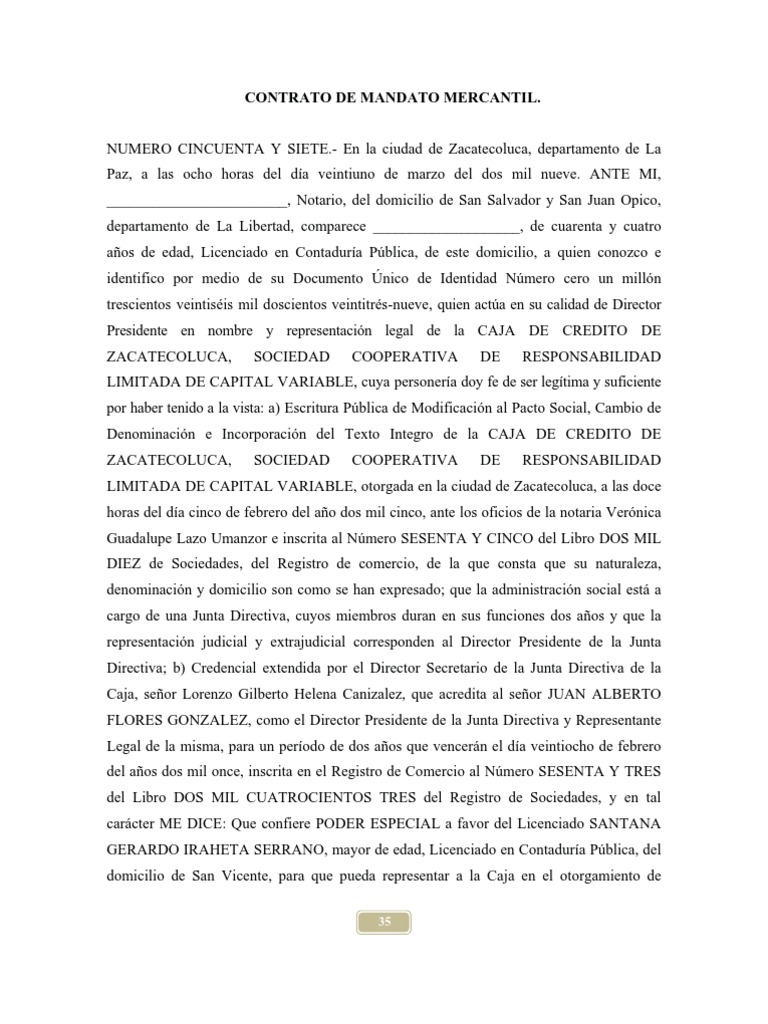 Modelos De Contratos Civiles Y Mercantiles El Salvador11
