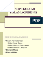 Prinsip Ekonomi Dalam Agribisnis