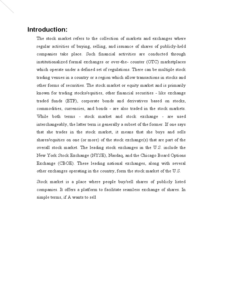 INDIAN STOCK MARKET BASICS PDF visual data 8