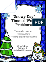 Snowy Day Elapsed Time Problem Set