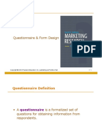 Malhotra - MR6e - 10 Questionnaire & Form Design