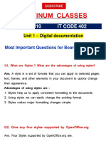 Unit 1 Digital Documentation Important Questions