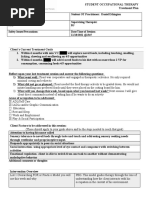 life skills- treatment plan