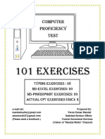 101 Exercises CPT and DEST