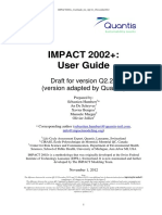 IMPACT 2002+: User Guide: Draft For Version Q2.21 (Version Adapted by Quantis)