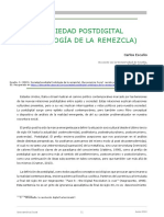 Escaño, C. (2019) - Sociedad Postdigital (Ontología de La Remezcla) - Iberoamérica Social Revista-Red de Estudios Sociales, (XII), 51-53