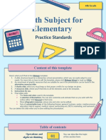 Math Subject for Elementary -4th Grade_ Practice Standards by Slidesgo