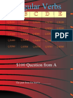 Irregular Verbs Jeopardy Activities Promoting Classroom Dynamics Group Form 48039