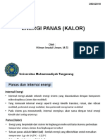 Pertemuan V Energi Panas (Kalor)