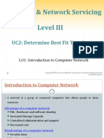 Hardware & Network Servicing Level III: UC2: Determine Best Fit Topology