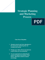 Strategic Planning and Marketing Process