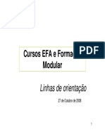 Cursos EFA e Formação Modular