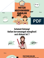 Materi Musyawarah Ambalan: Edited by Awang T