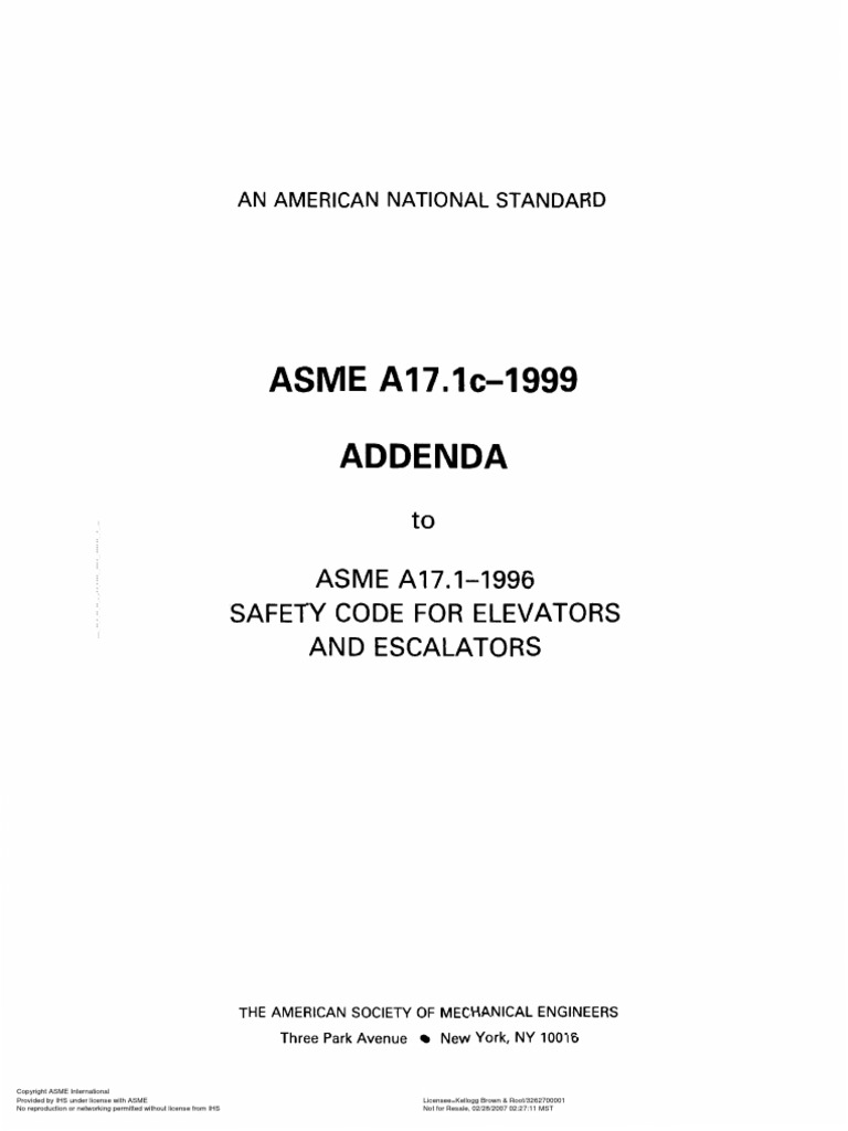 Asme a17 lc i999 pdf elevator intellectual works